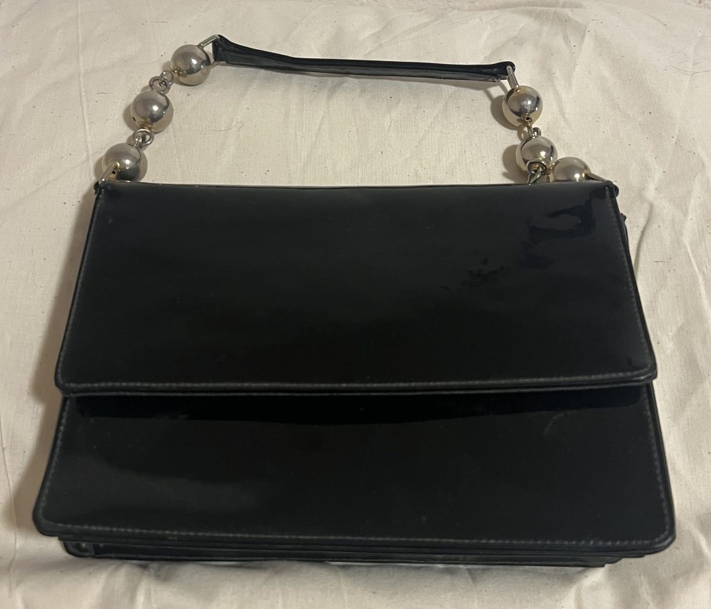 Vintage Madga Makkay Patent Leather Handbag